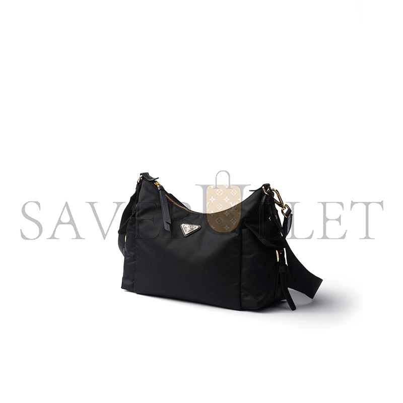 PRADA EXPLORE LARGE RE-NYLON AND LEATHER BAG 1BC264 (32*22*11.5cm)
